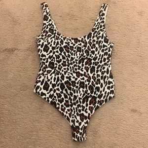 Topshop cheetah bodysuit